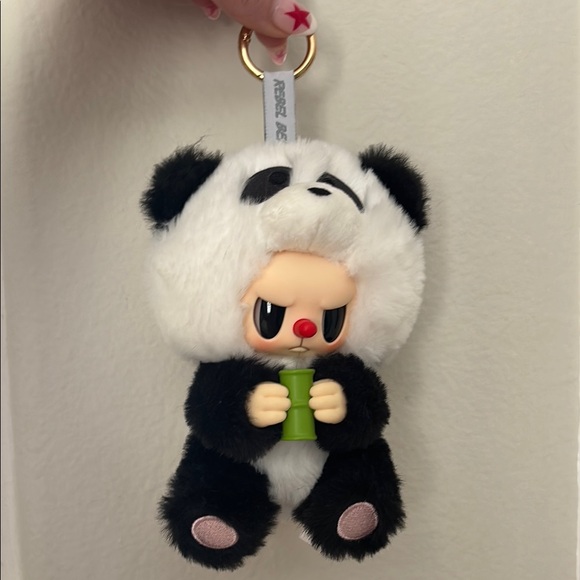 Rebel Animal Series Blind Box - Black and White Panda Plush Keychain - Picture 1 of 1